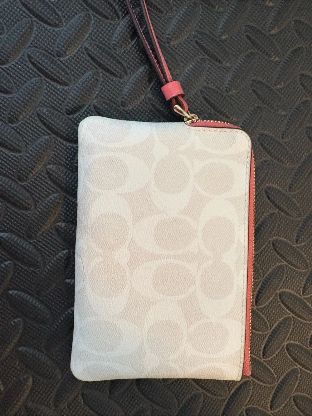 Coach Kids Butterfly Wristlet in White, Pink and Yellow